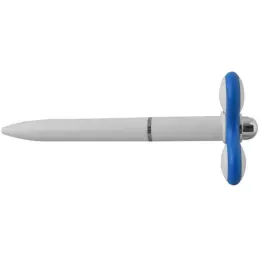 Fidget Spinner Pen Blue-White Side